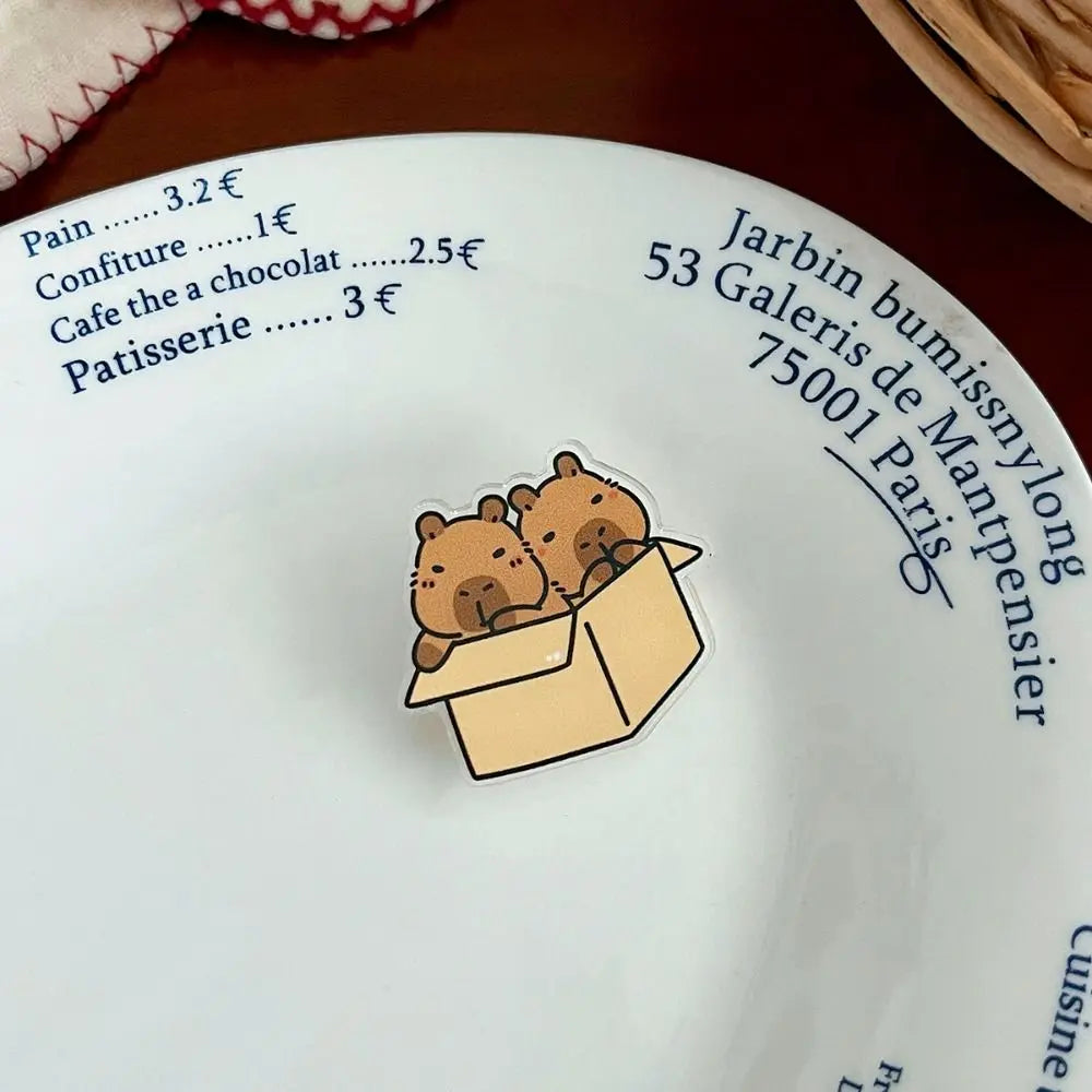 Capybara Pins Plastique - Boîte