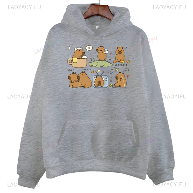 Sweat Capybara Détente Gris