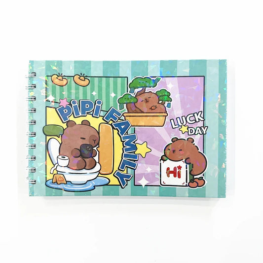 Carnet capybara coloriage