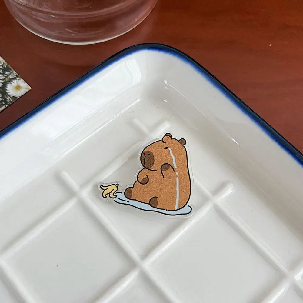 Capybara Pins Plastique - Pleure