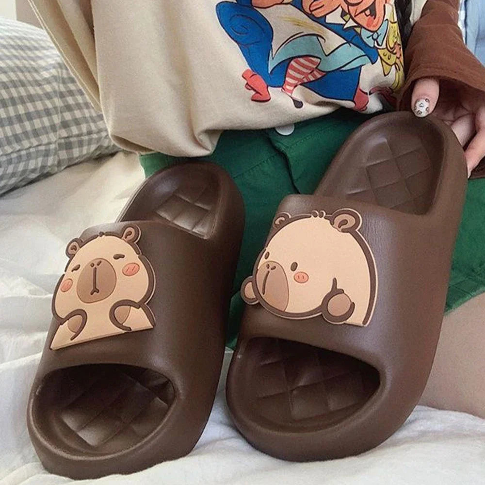 Slipper Capybara Beige