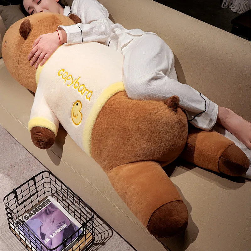 Peluche capybara géante 100 cm