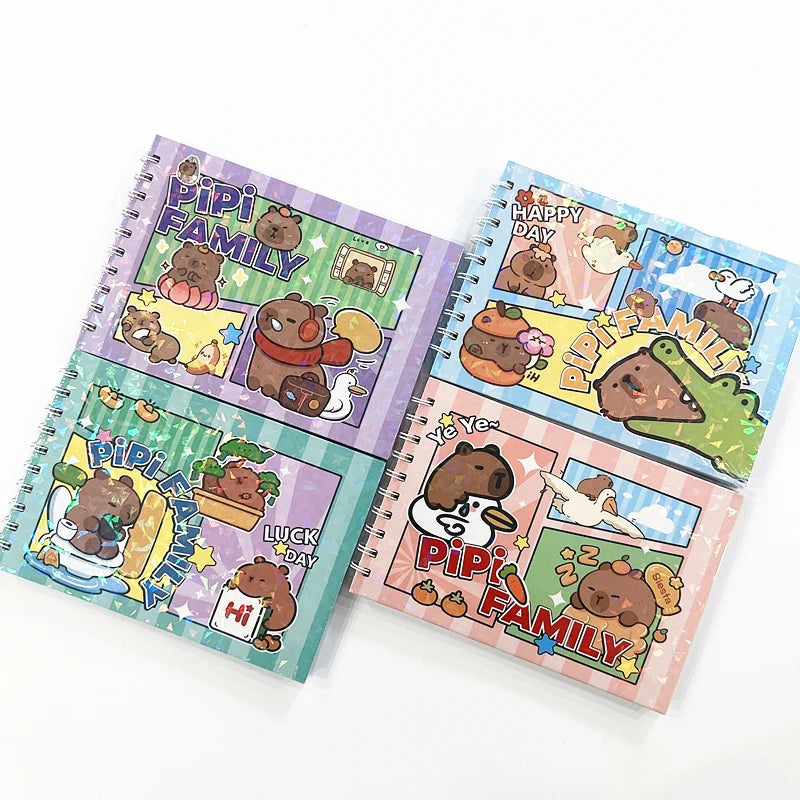 Carnet capybara coloriage