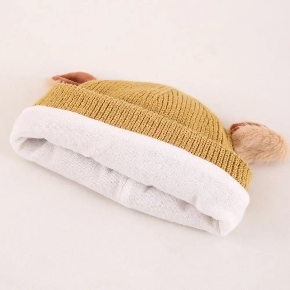 Bonnet Capybara Hiver Enfant 8mois - Yellow