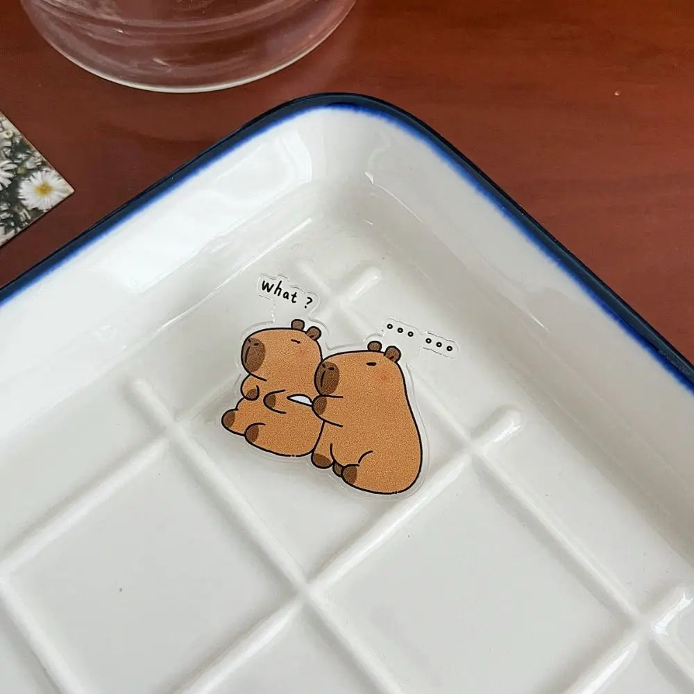 Capybara Pins Plastique - Couteau