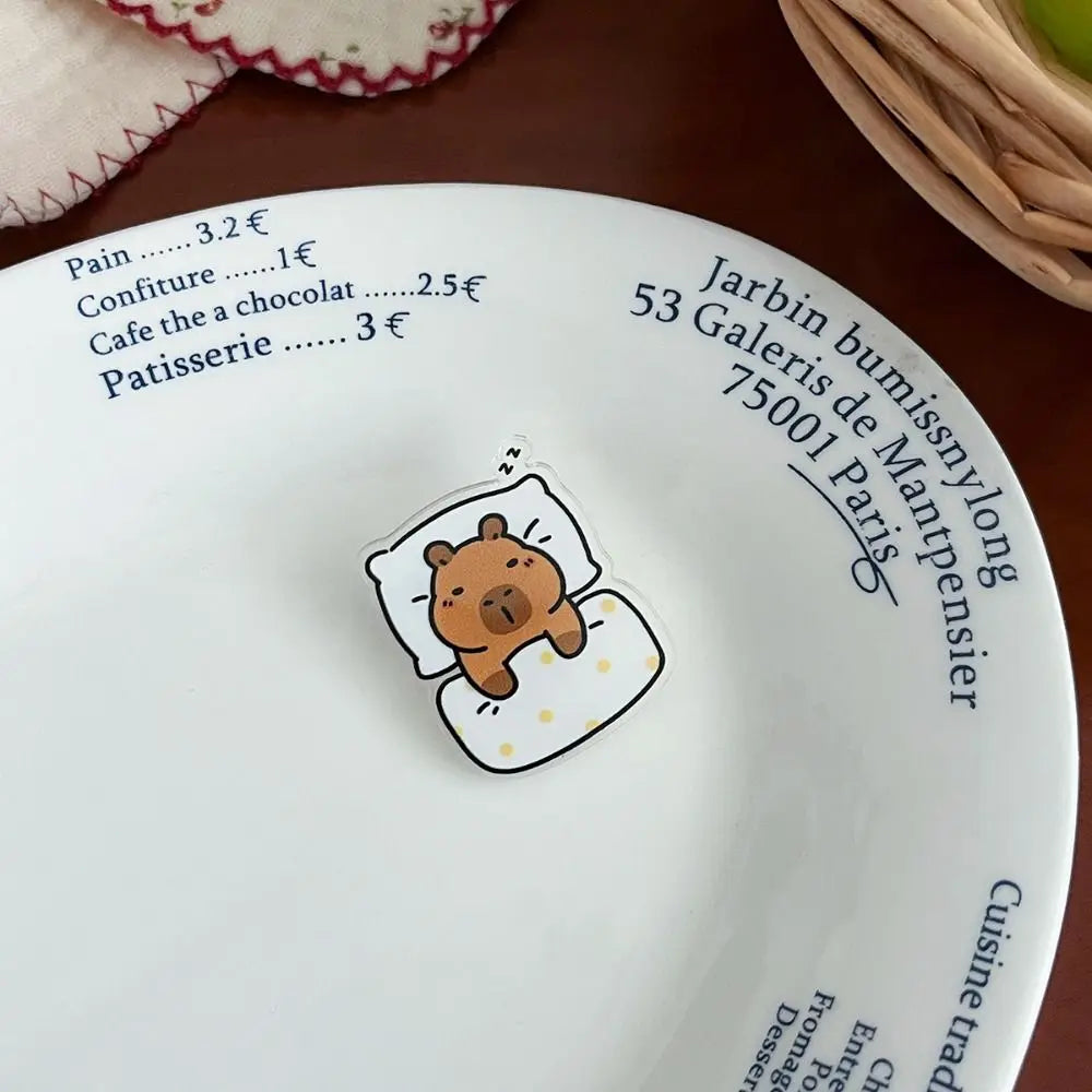 Capybara Pins Plastique - Lit