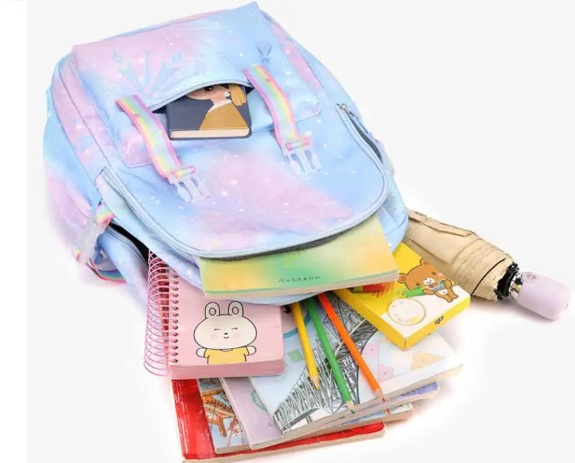 Sac à dos capybara pour enfant Arc en Ciel