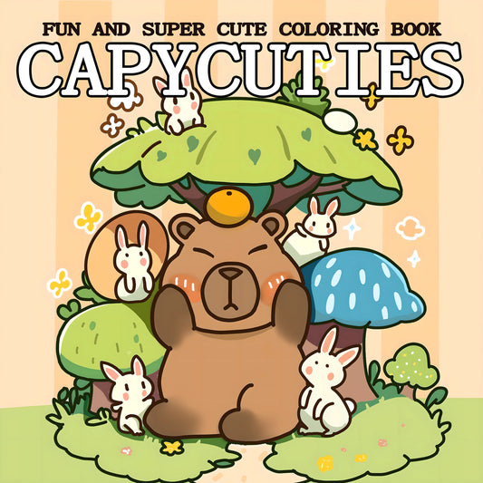 Coloriage capybara kawaii