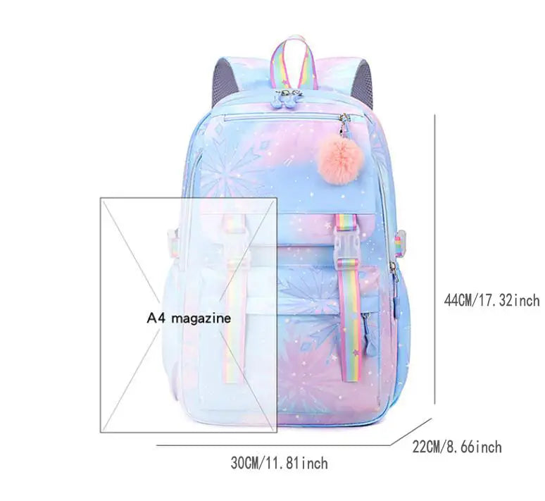 Sac à dos capybara pour enfant Arc en Ciel