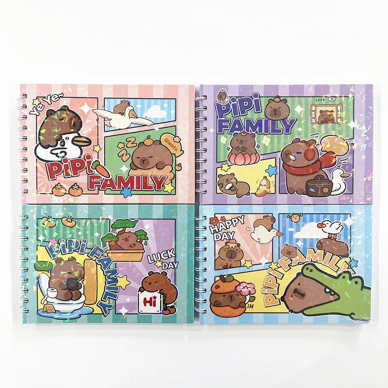 Carnet capybara coloriage