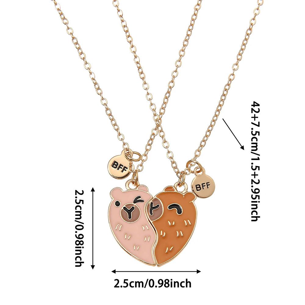 Collier Capybara BFF