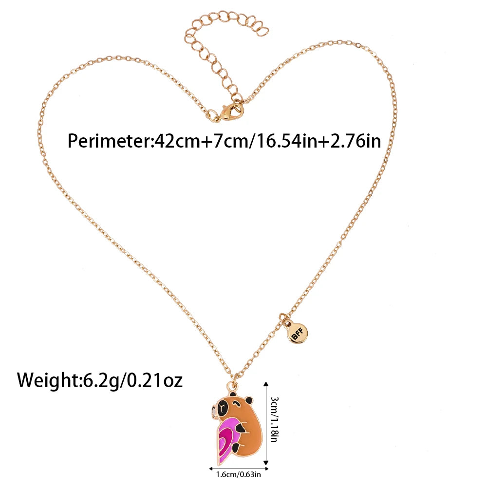 Collier Capybara BFF