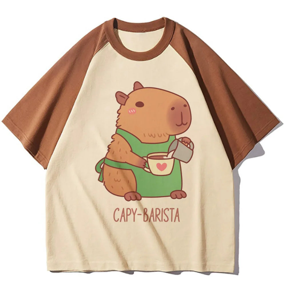Tshirt Capybara Femme Barista