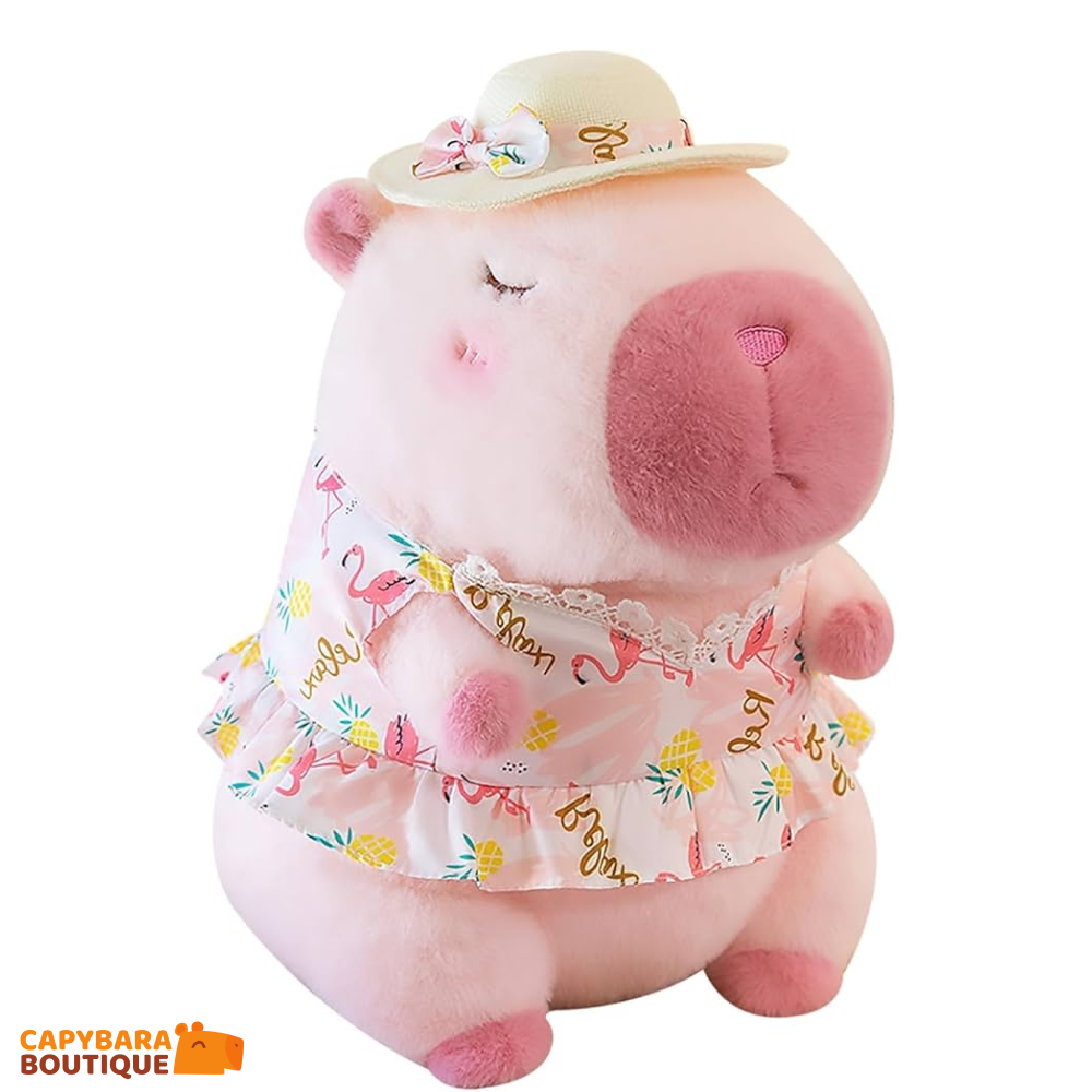 Peluche Capybara Rose