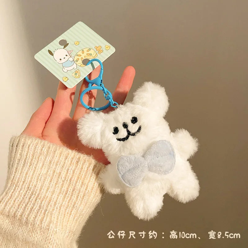 Porte-clé peluche capybara avec étoile pour sac et trousseau
