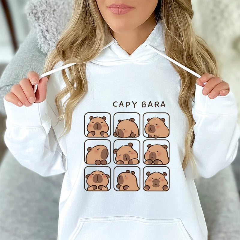 Pull Capybara Adulte Unisexe Blanc
