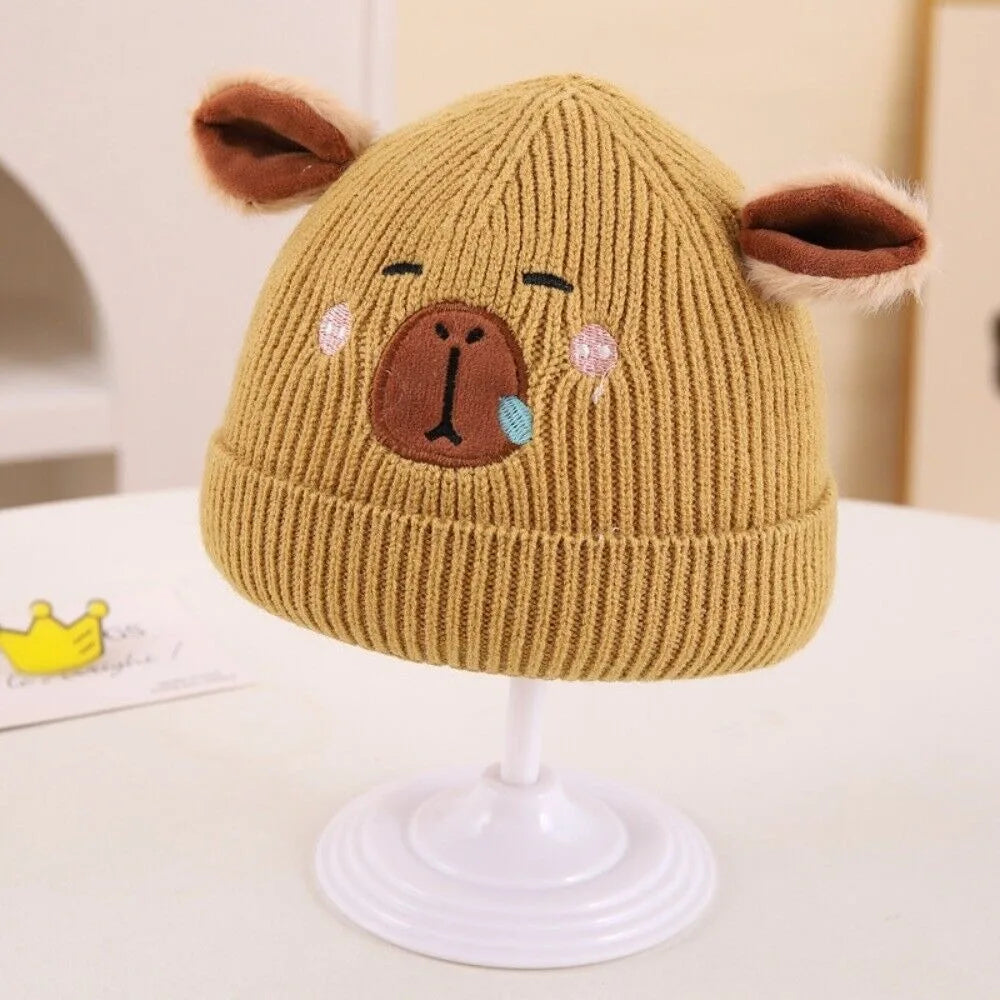 Bonnet Capybara Hiver Enfant 8mois - Yellow
