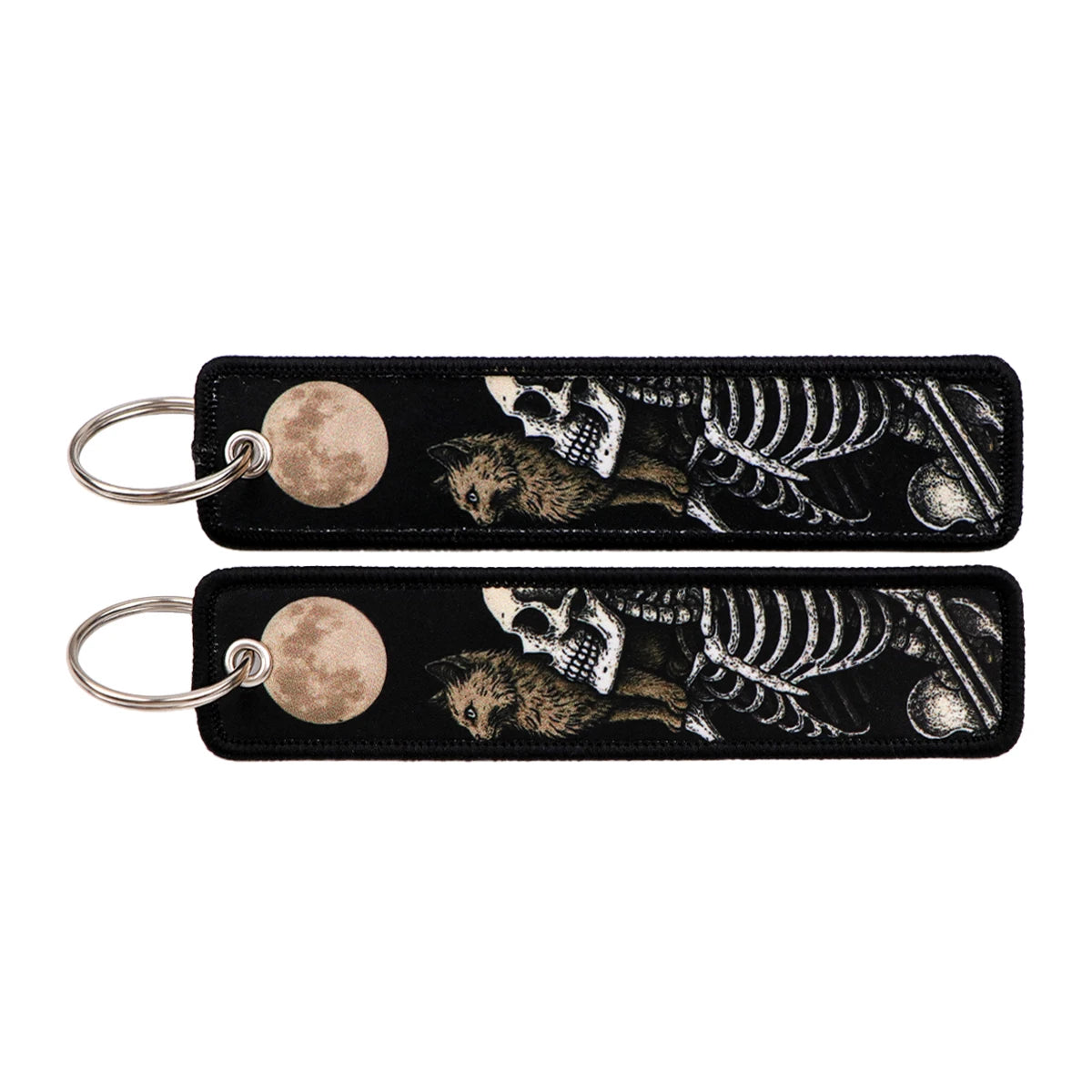 Porte-clé capybara brodé style boho fait main