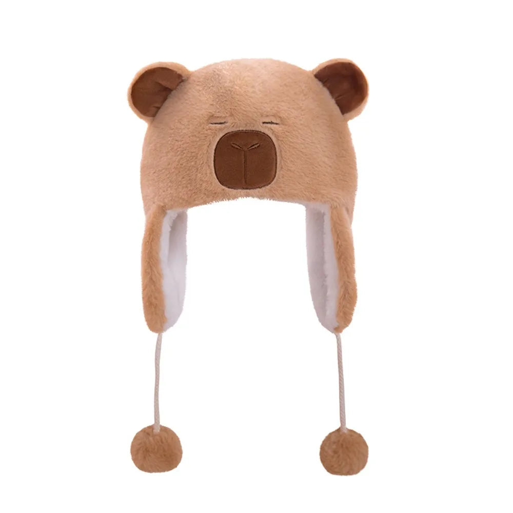 Bonnet Ponpon Capybara Mignon - Brown