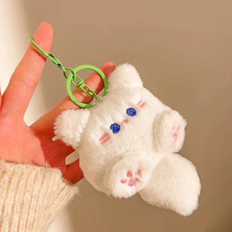 Porte-clé peluche capybara avec étoile pour sac et trousseau