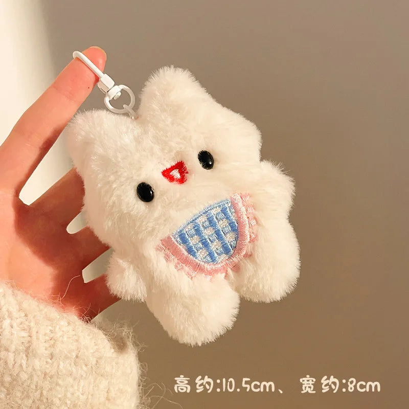 Porte-clé peluche capybara avec étoile pour sac et trousseau
