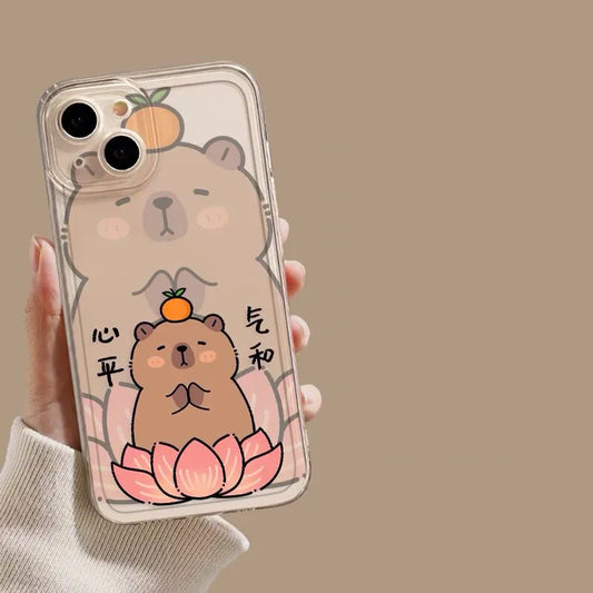 Coque Transparente Samsung Capybara Lotus