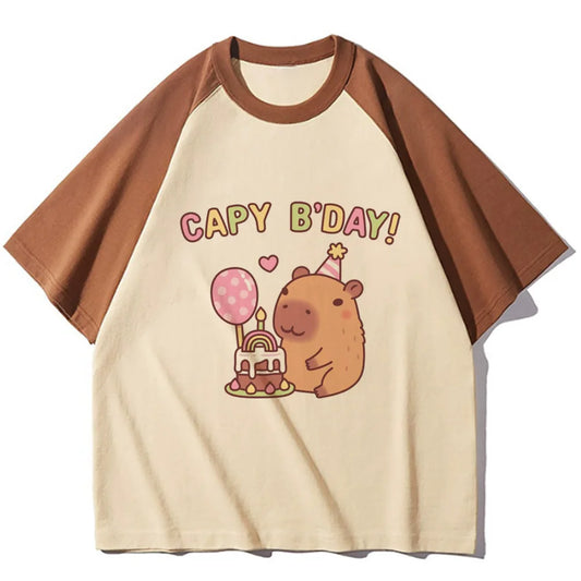 Tshirt Capybara Femme Anniversaire
