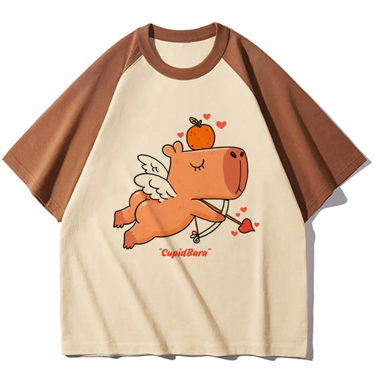 Tshirt Capybara Femme Cupidon