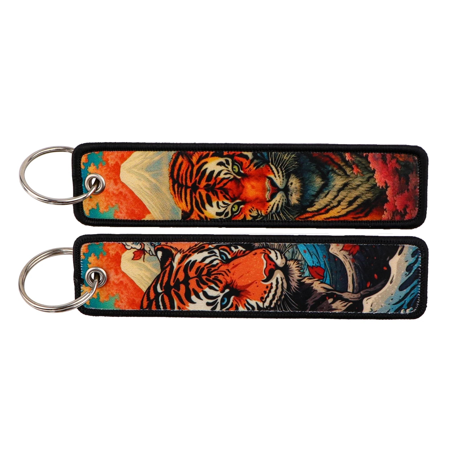 Porte-clé capybara brodé style boho fait main