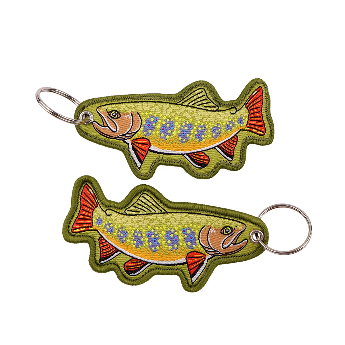 Porte-clé capybara brodé style boho fait main