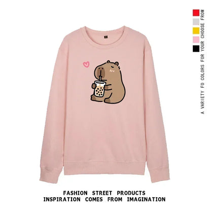 Pull à Capuche Capybara Unisexe Mignon
