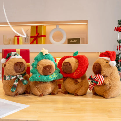 Peluche Capybara Sapin de Noel - Green Tree / 23cm-25cm