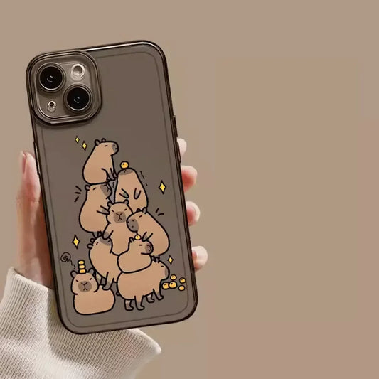 Coque Transparente Iphone Capybara Clementine