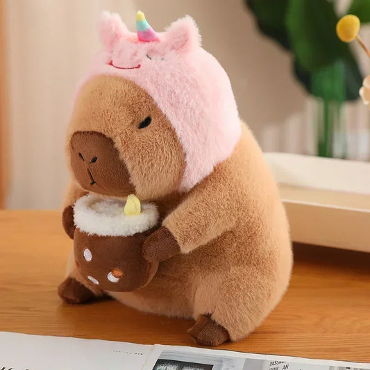 Peluche Capybara Licorne