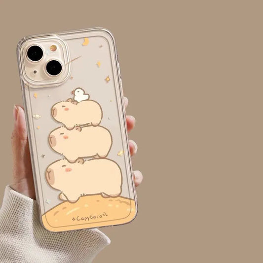 Coque Transparente Samsung Capybara Famille