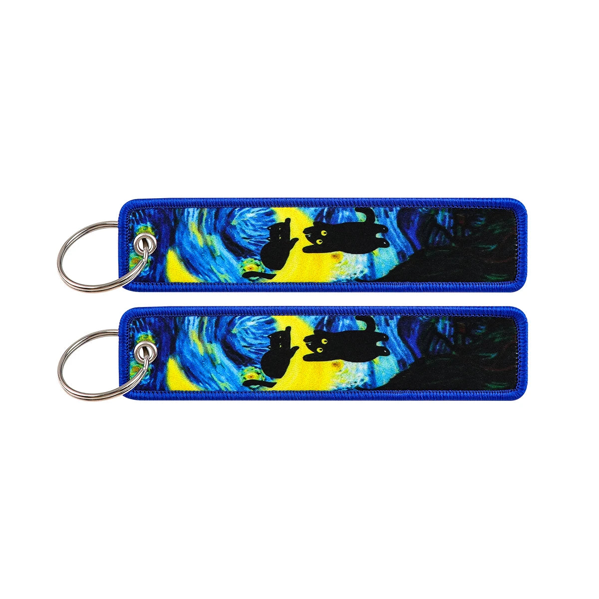 Porte-clé capybara brodé style boho fait main