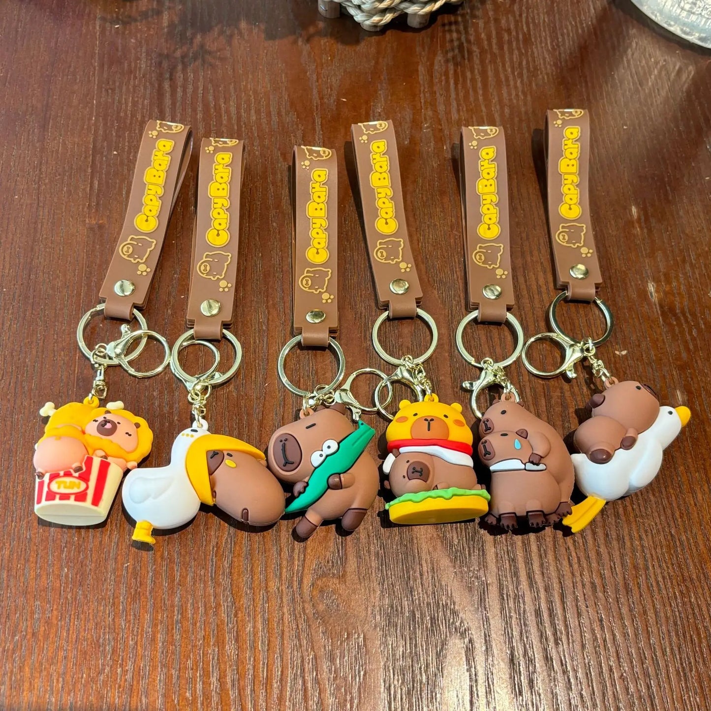 Porte-clé capybara pendentif élégant pour sac à main