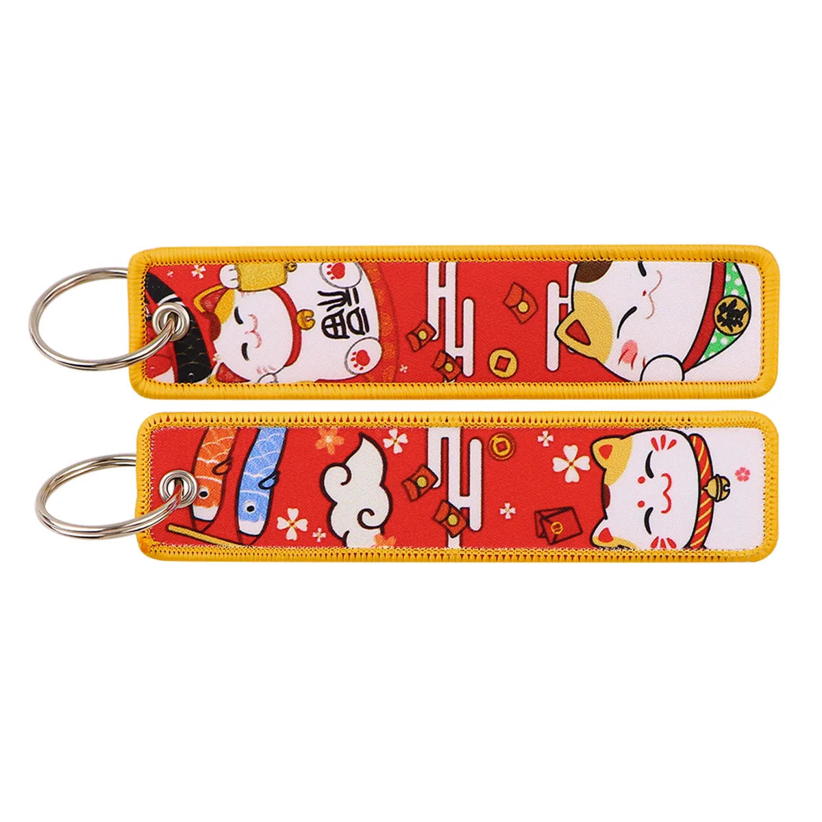 Porte-clé capybara brodé style boho fait main