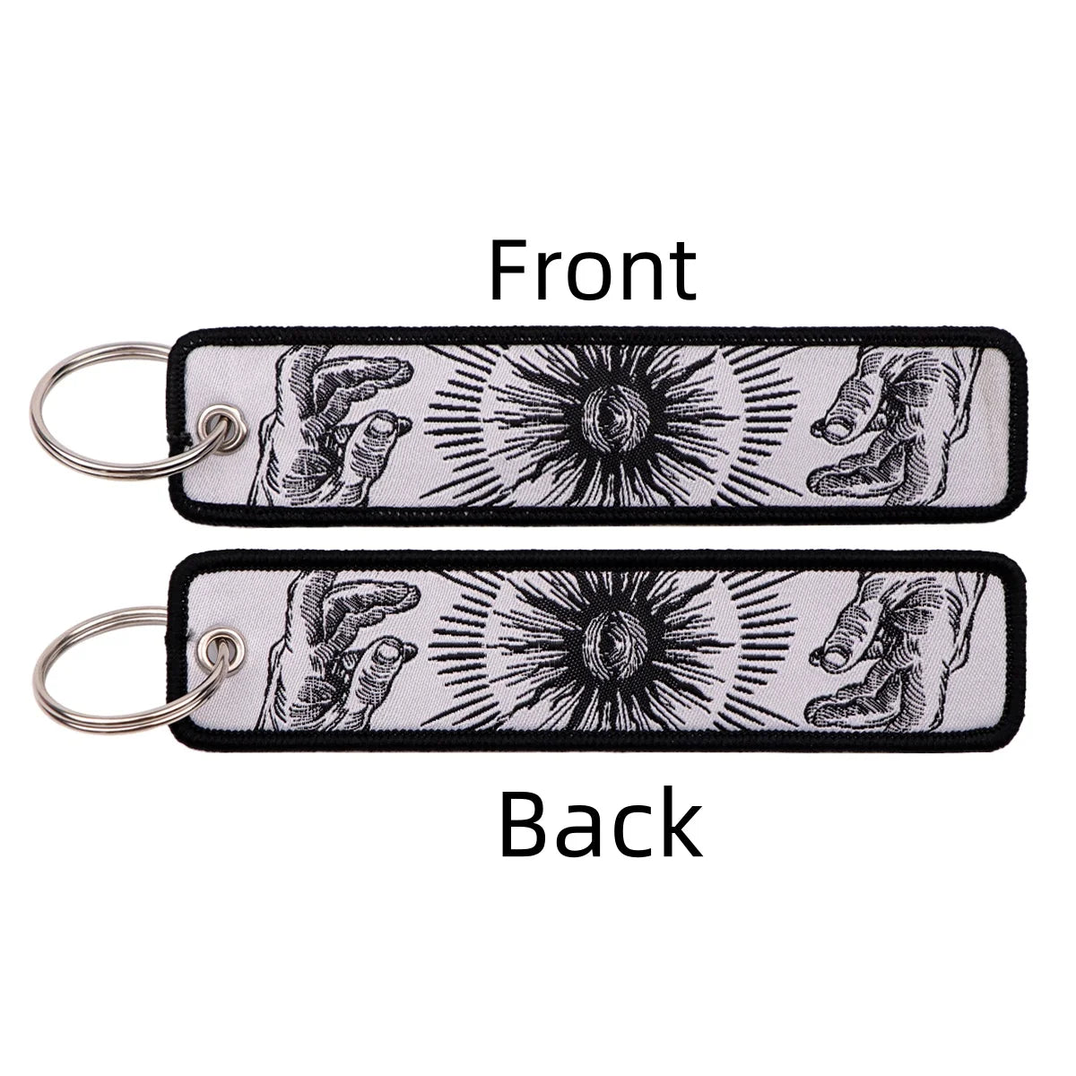 Porte-clé capybara brodé style boho fait main