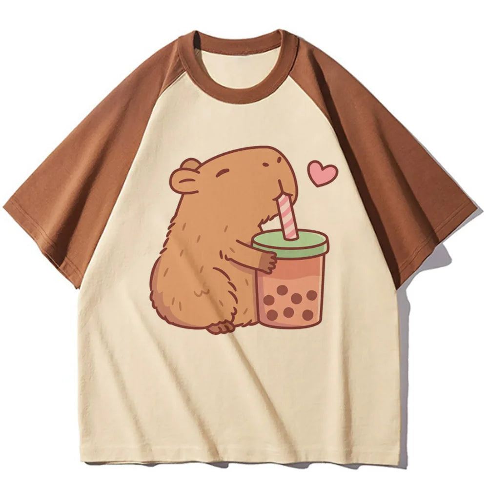 Tshirt Capybara Femme Oversize - M