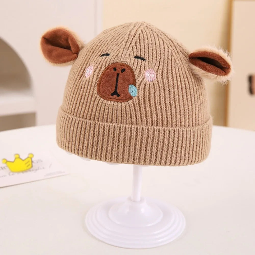 Bonnet Capybara Enfant 1 an - Khaki