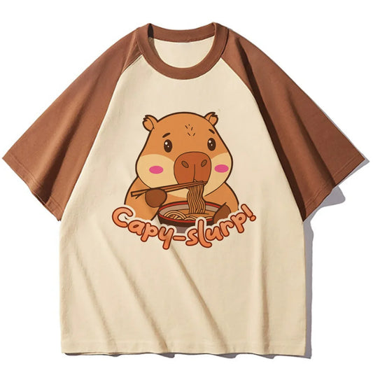 Tshirt Capybara Femme Mange
