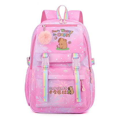 Sac à dos Capybara Rose pour fille