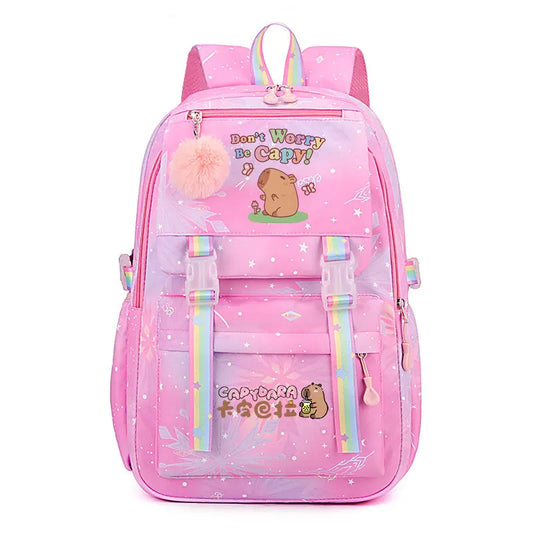 Sac à dos Capybara Rose pour fille