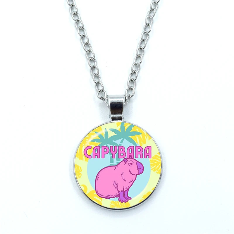 Collier Capybara Rose