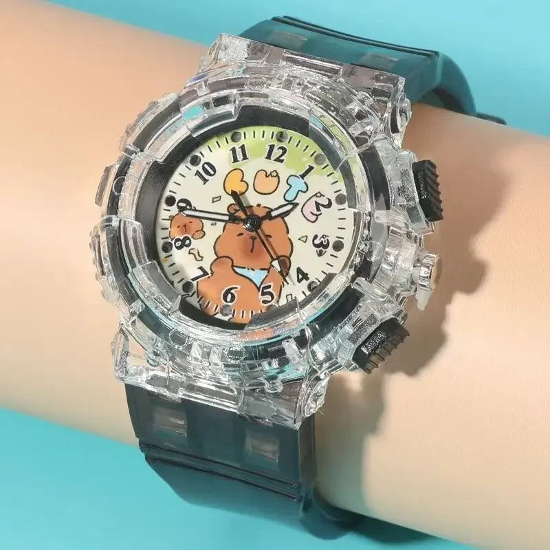 Montre Capybara Silicone Enfant - Noir / Enfant