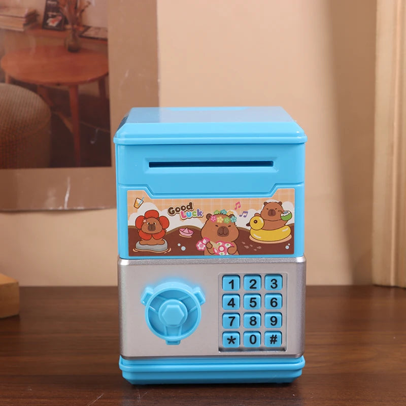 Tirelire code capybara enfant - Blue