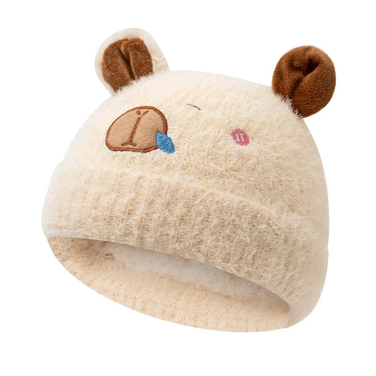 Bonnet Enfant Capybara - Beige / One Size