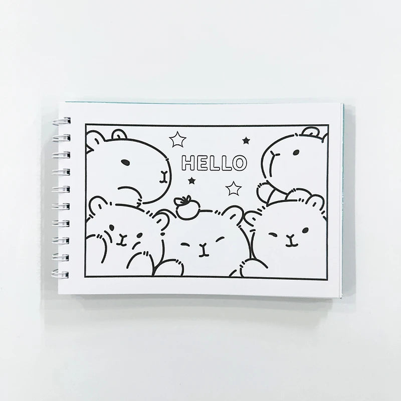 Dessin imprimer capybara kawaii