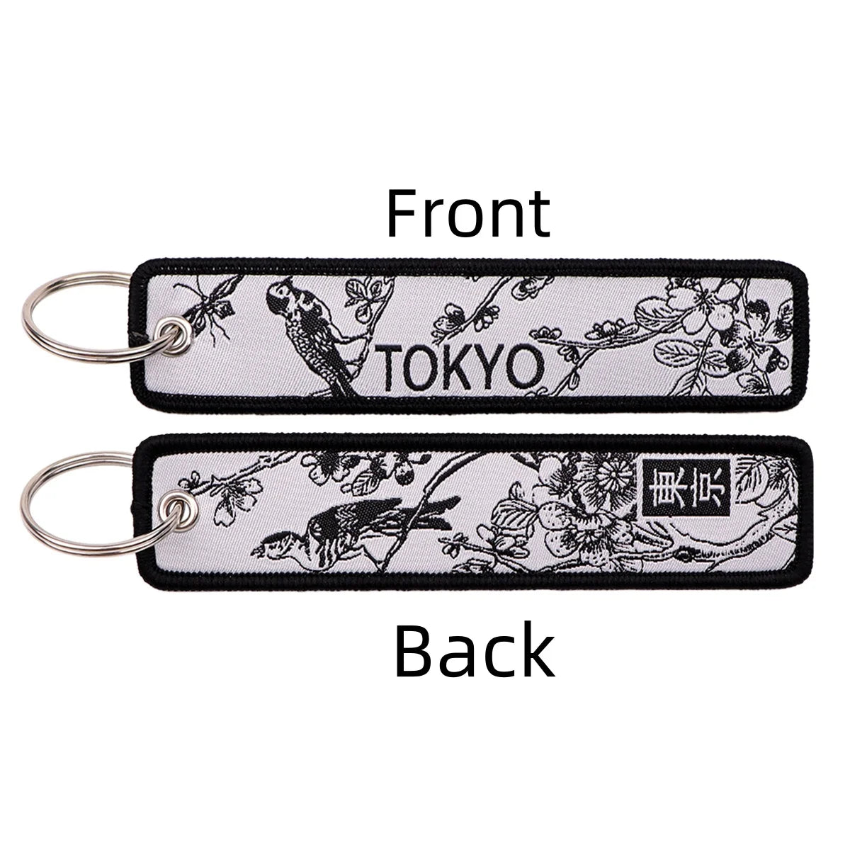 Porte-clé capybara brodé style boho fait main